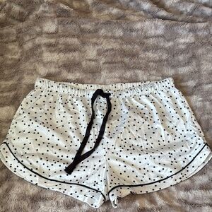 Stars Above Athletic Shorts White and Black